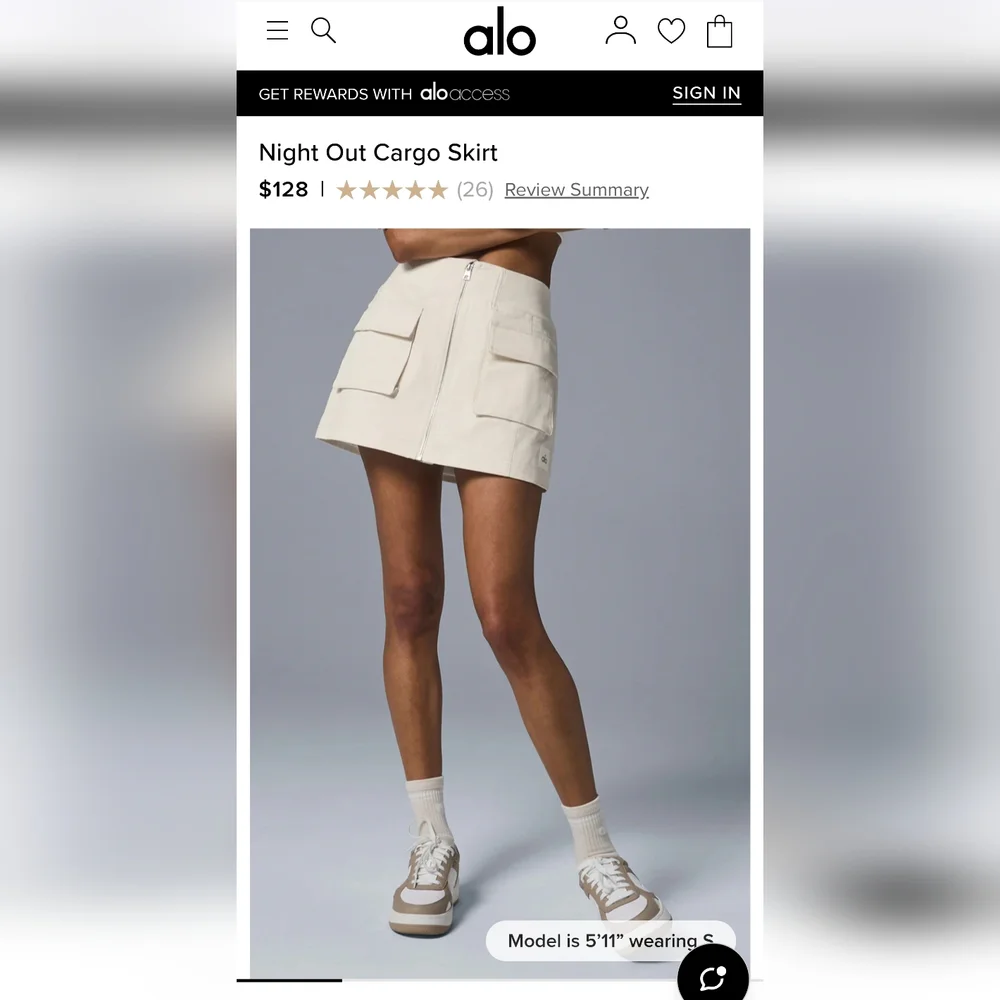 Alo Night Out Skirt